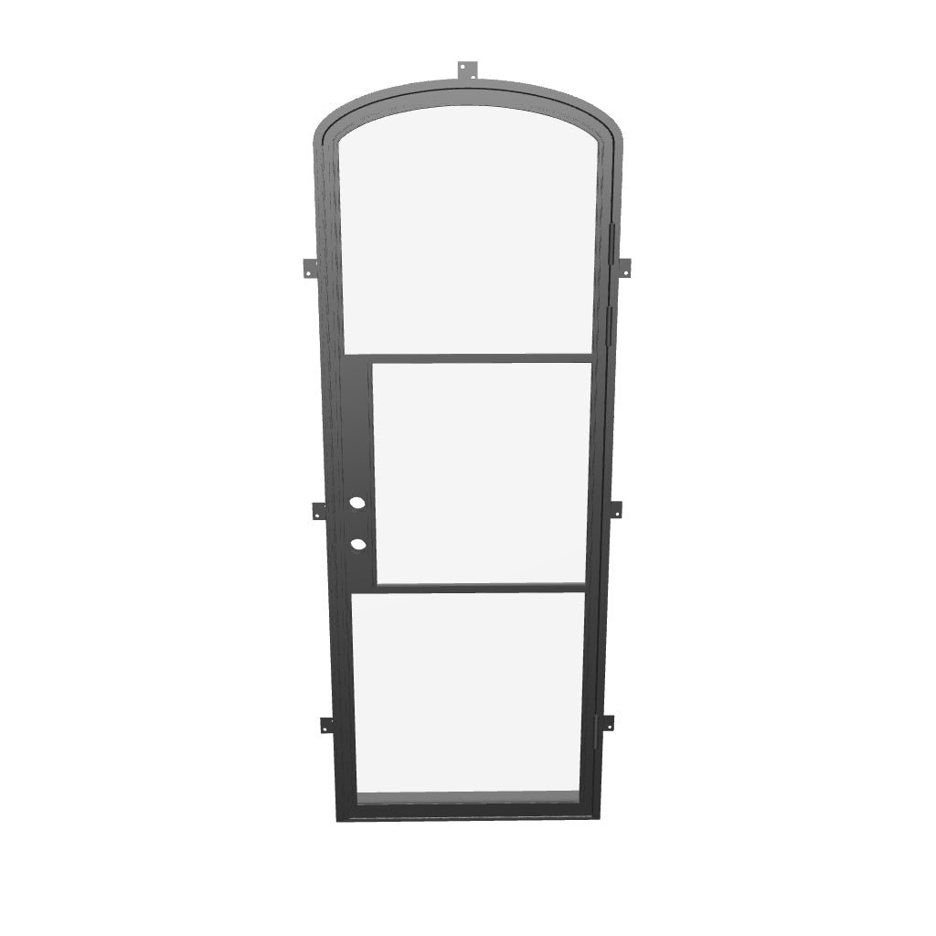 Air 4 mini arch single architectural steel door with modern styling
