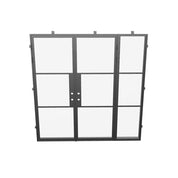 Air 4 double flat steel door with right side window, painted finish