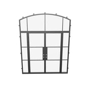 Air 4 double doors with curved top glass and divided lites