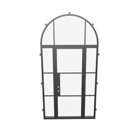 Air 4 with Side Windows and Full Arch Top Window - Single Flat by Pinky’s Iron Doors — home doors, view 7