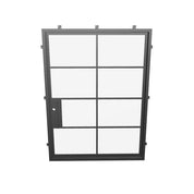 Air 5 pivot flat steel door architectural steel design with glass