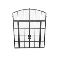 Air 5 with Side Windows and Arch Top Window - Double Flat by Pinky’s Iron Doors — home doors, view 7