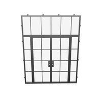 Air 5 with Side Windows and Flat Top Window - Double Flat | Standard Sizes by Pinky’s Iron Doors — home doors, view 7