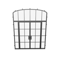 Air 5 with Side Windows and Mini Arch Top Window - Double Flat | Standard Sizes by Pinky’s Iron Doors — home doors, view 7