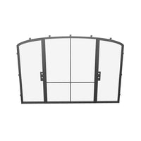 Air Grand - Dual Single with Middle Fixed Panel Mini Arch by Pinky’s Iron Doors — home doors, view 7