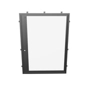 Design-forward pivot steel door for statement exterior entries.
