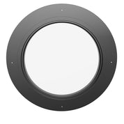 architectural circle window in steel with clean sightlines and thermal performance