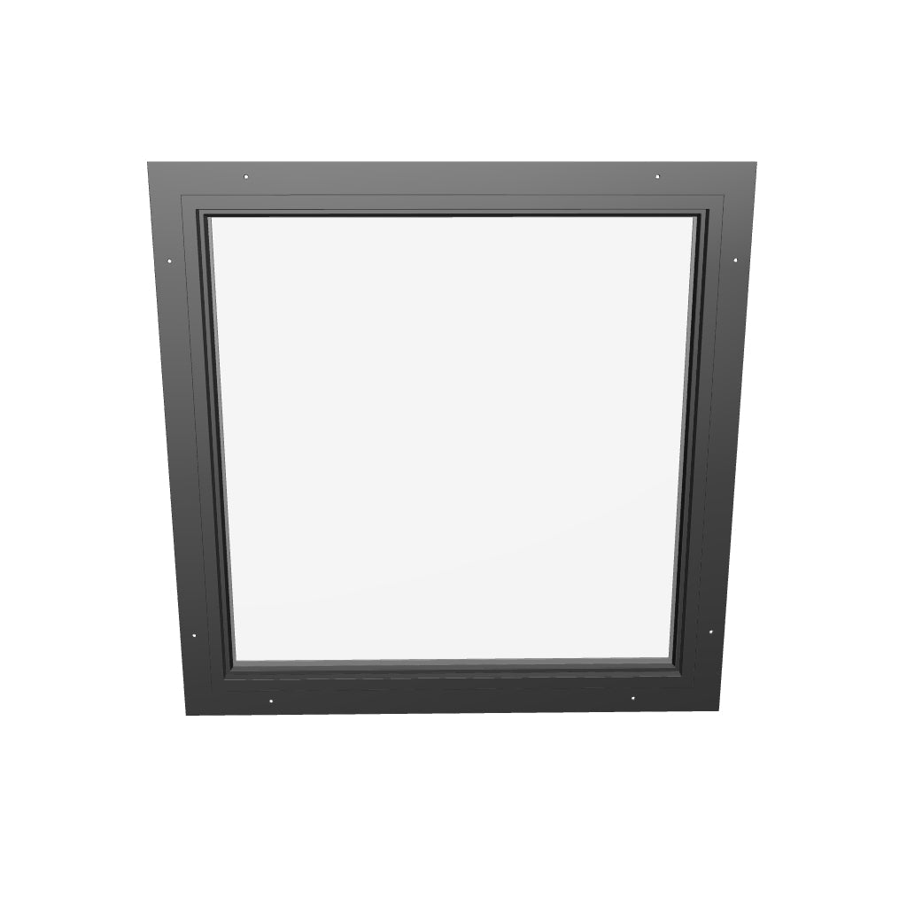 square steel window with thermal break and insulated glazing