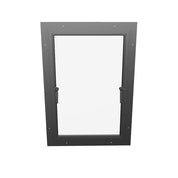 Thermally broken push-out steel window, cold-rolled steel, black, insulated Low-E glass