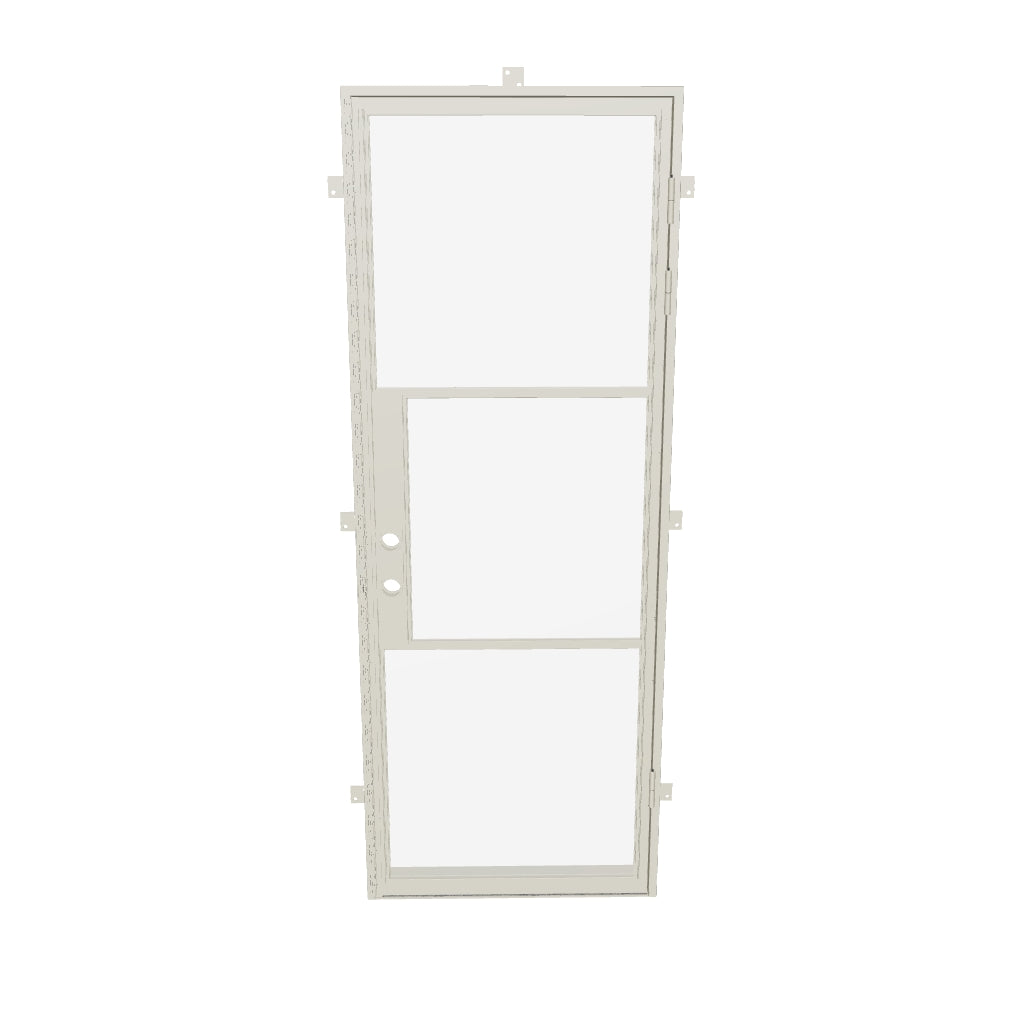 minimalist steel door Casual Khaki tone