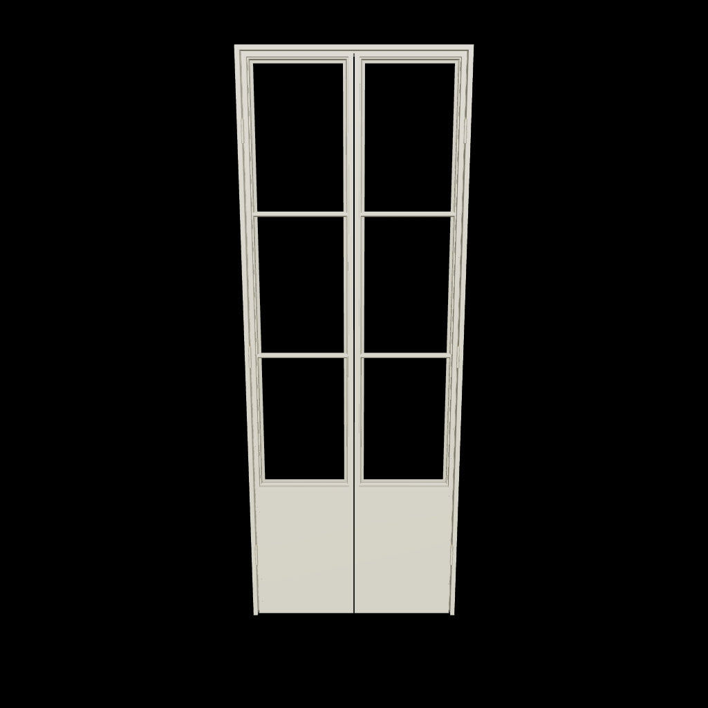 3d rendering of pantry door in neutral color