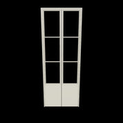 3d rendering of pantry door in neutral color