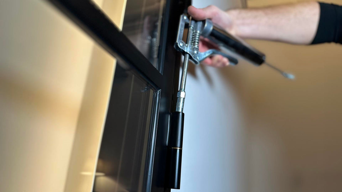 grease your swing door hinges in black
