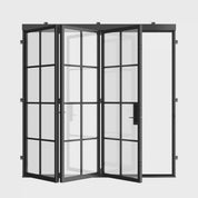 Air 5 exterior bi-fold door, steel-framed glass system for exterior openings