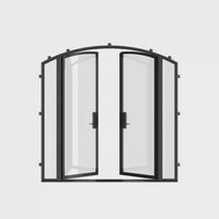 Air Lite with Thermal Break and Side Windows - Double Arch | Standard Sizes by Pinky’s Iron Doors — home doors, view 6