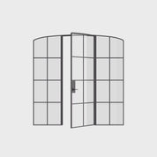 Air 5 single mini arch interior door and side windows, tempered glass grid