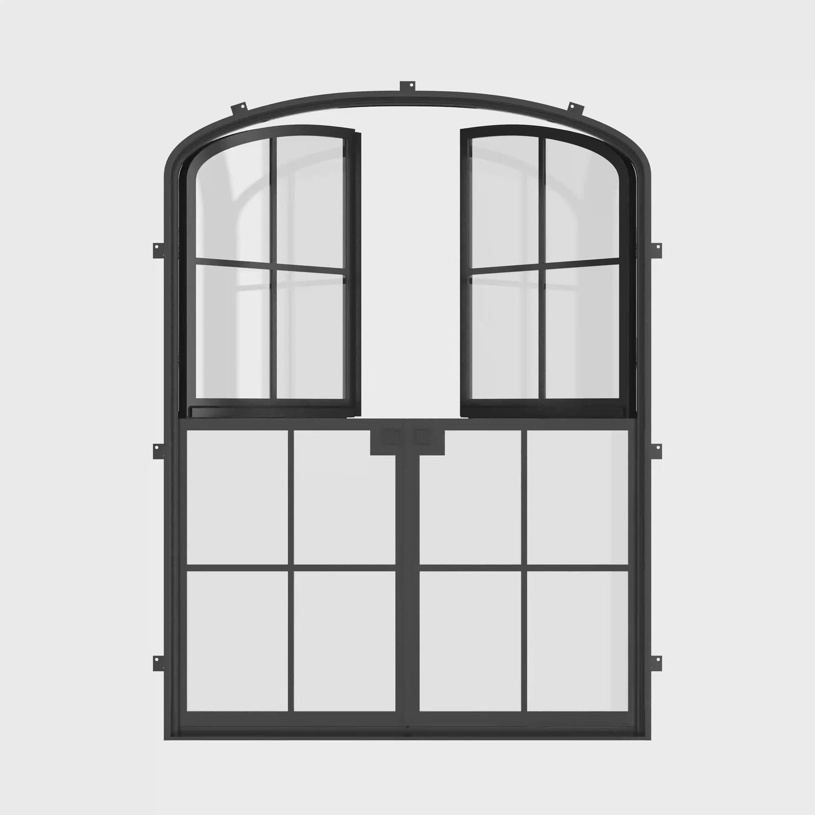 Air 5 Dutch double mini arch modern architectural steel door for exterior entry