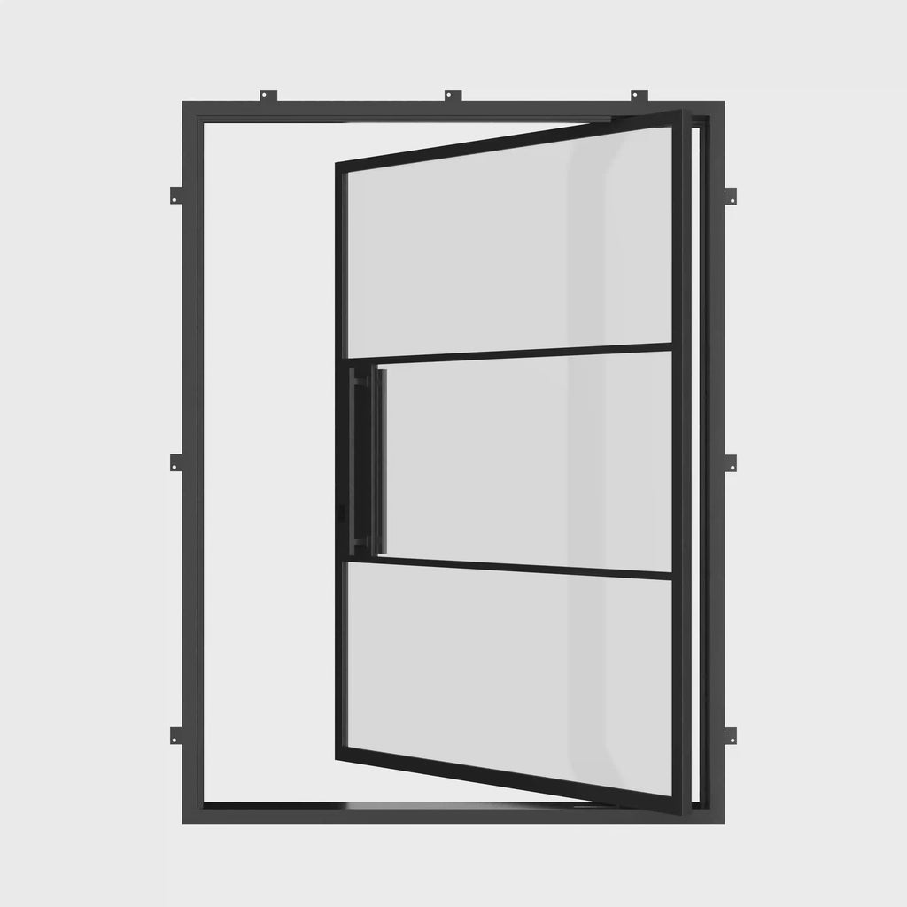 contemporary exterior pivot door