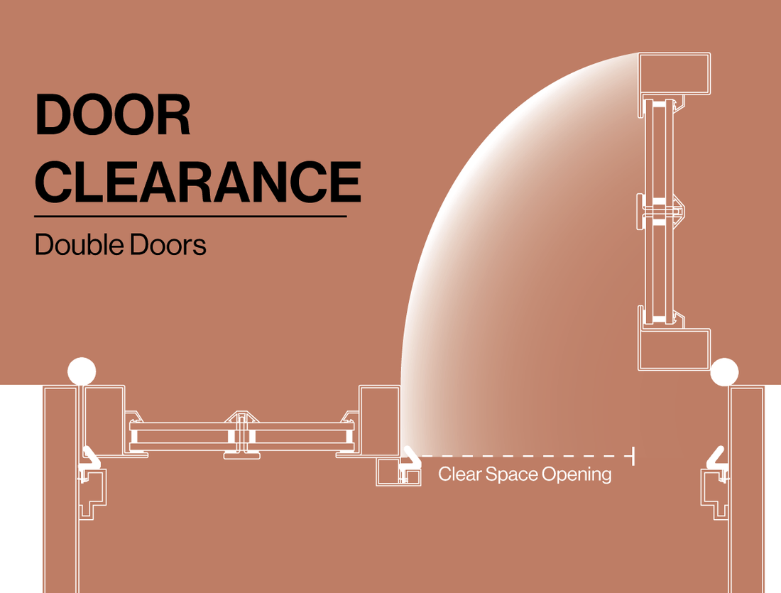 measuring the door clearance for your exterior double door