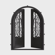 Golden Gate double round top hinged door with dual-pane energy efficient glass.