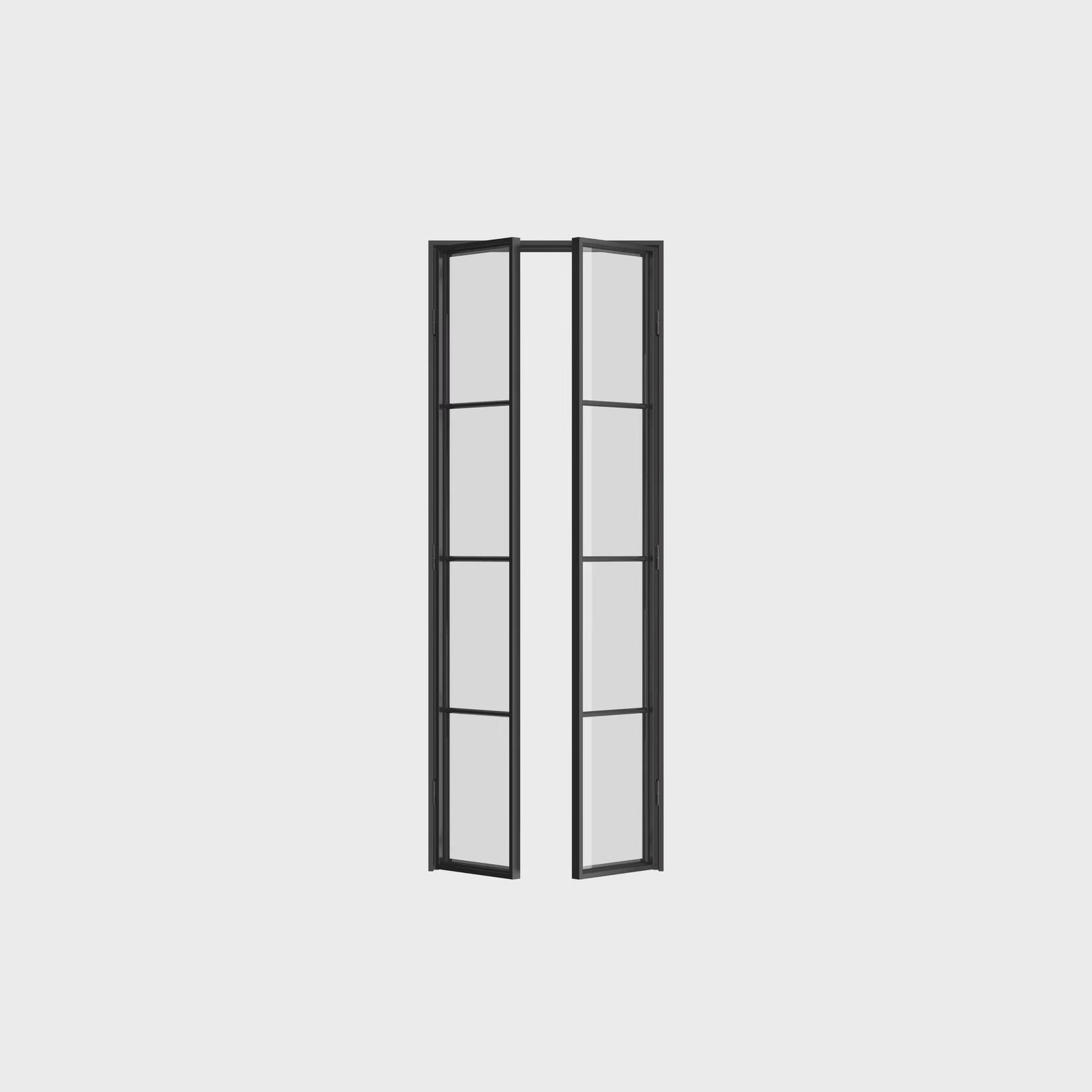 Air Pantry double flat architectural steel pantry doors with slim sightlines