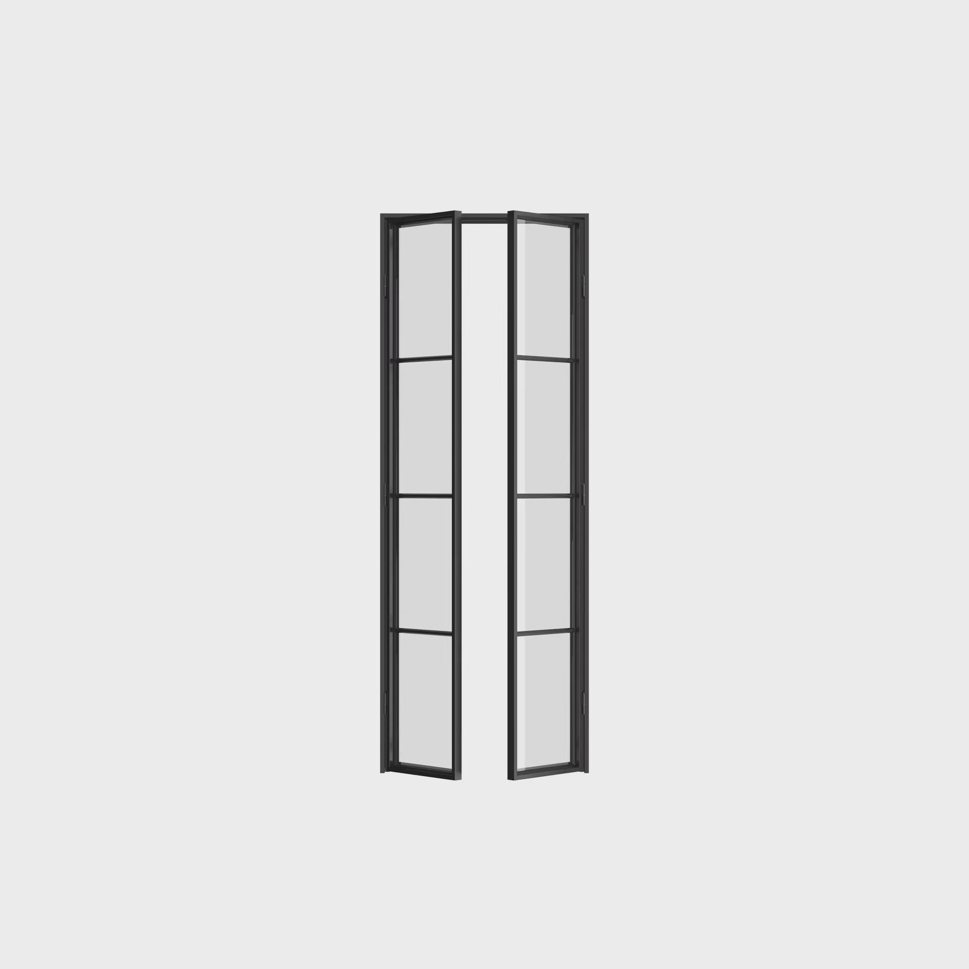Air Pantry double flat architectural steel pantry doors with slim sightlines