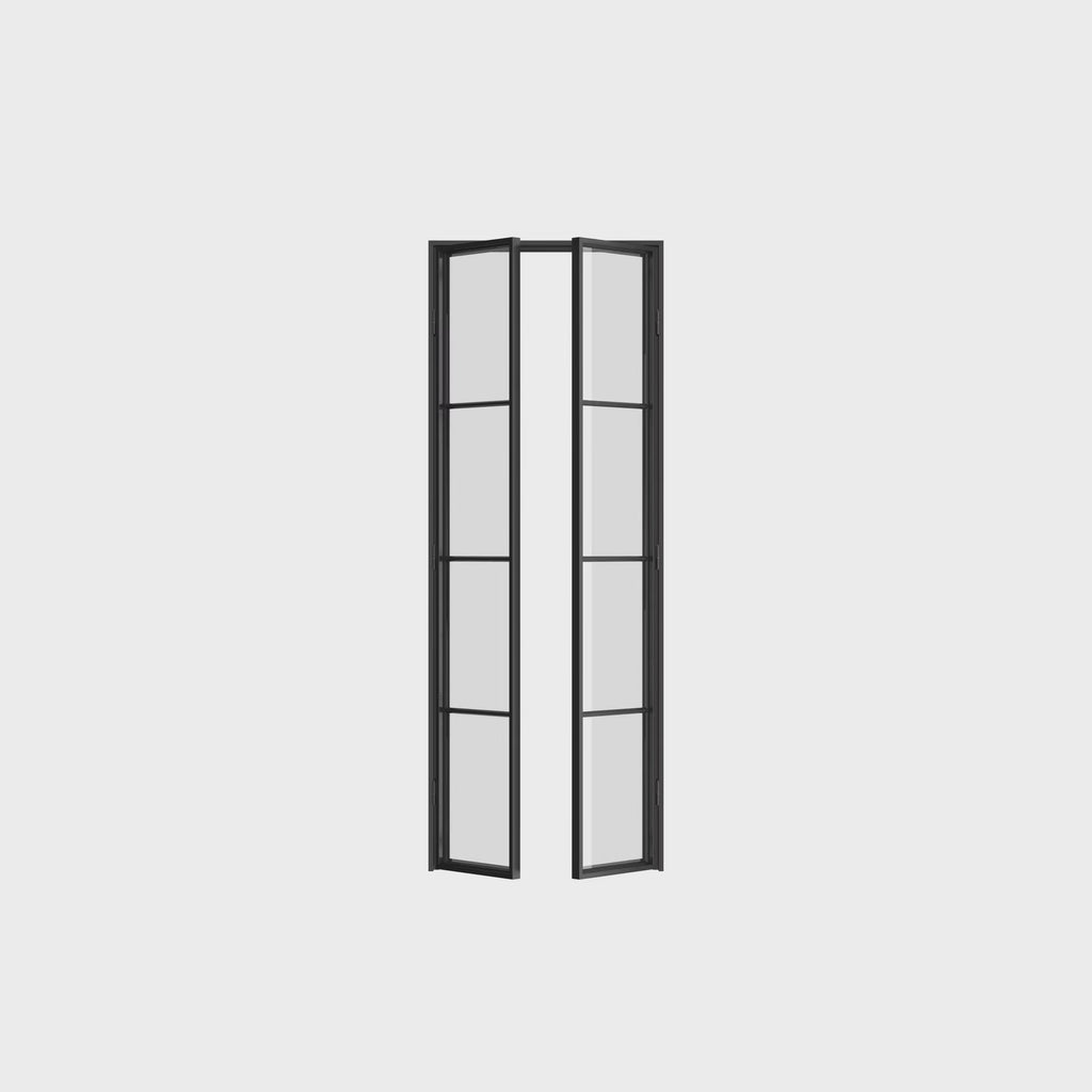 Air Pantry double flat architectural steel pantry doors with slim sightlines