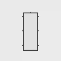 Air Lite with Thermal Break - Side Window | Standard Sizes by Pinky’s Iron Doors — home doors, view 6