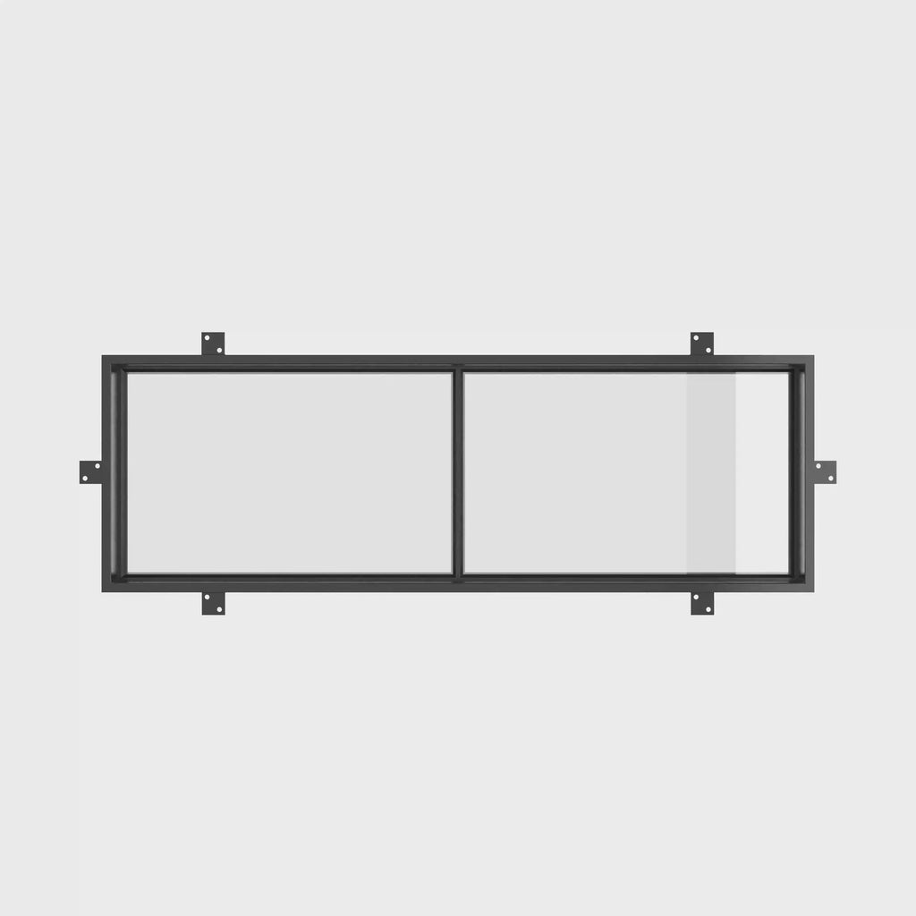 energy efficient steel front door with flat transom window