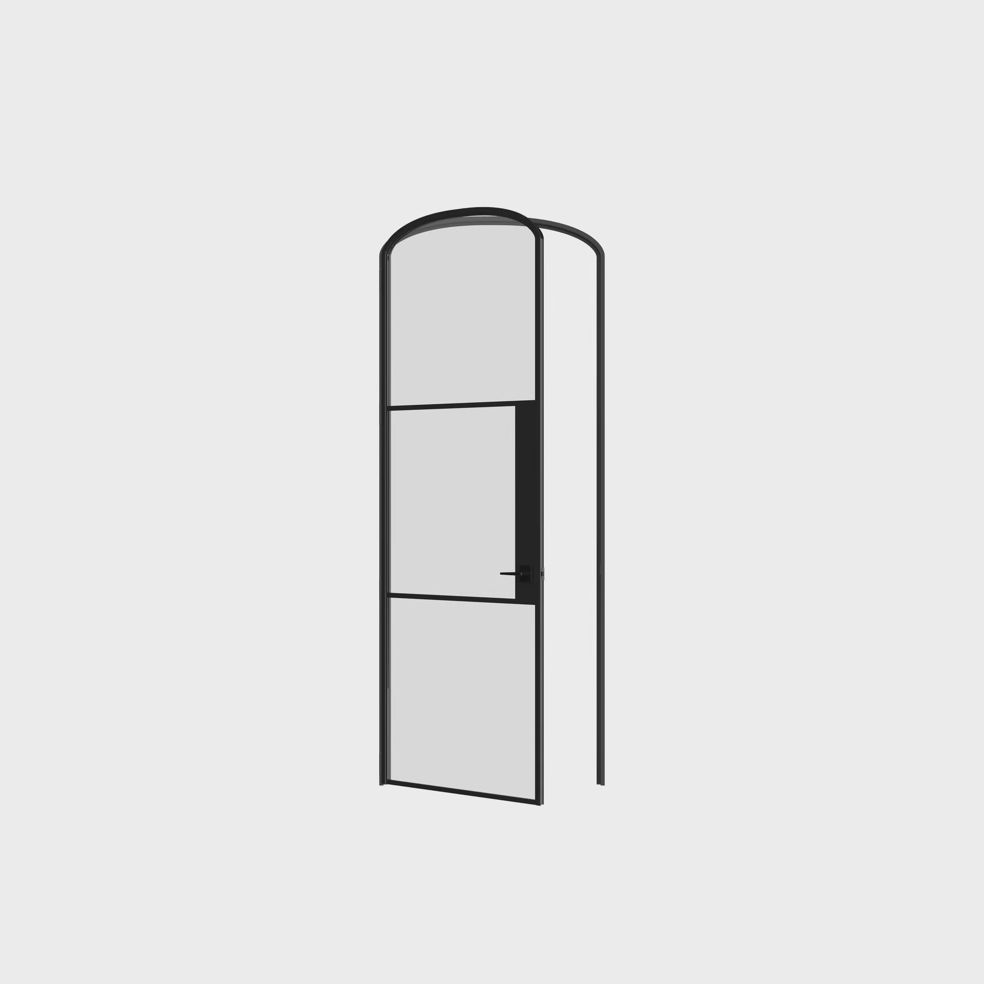 Air 4 modern single mini arch door in durable steel frame system