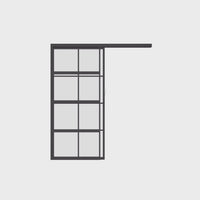 Air 5 Interior - Pocket Top Track Slider - Single Flat | Standard Sizes by Pinky’s Iron Doors — home doors, view 5