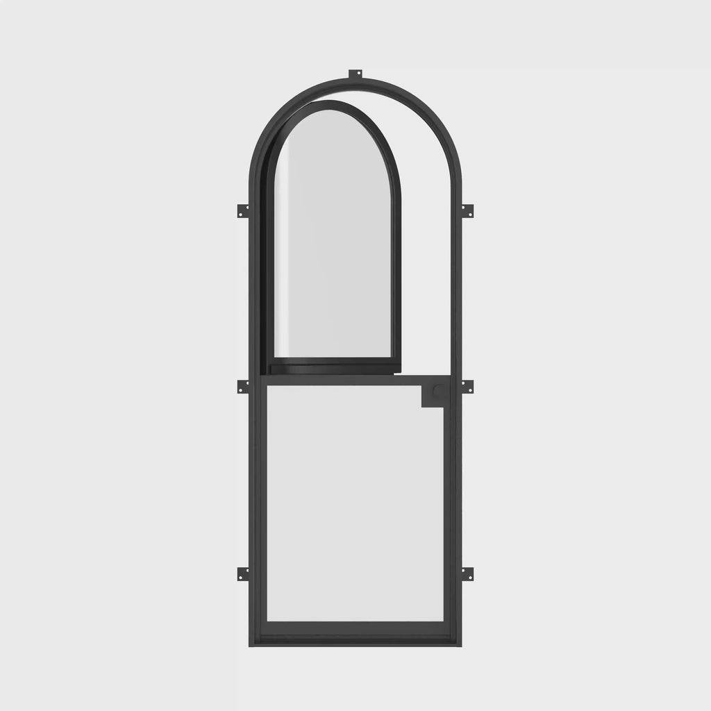 Dutch full arch architectural steel door, NFRC certified system.
