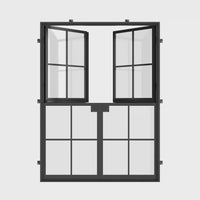 Air 5 Dutch - Double Flat | Standard Sizes by Pinky’s Iron Doors — home doors, view 6