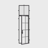 Air 5 with Flat Top Window - Single Flat by Pinky’s Iron Doors — home doors, view 6