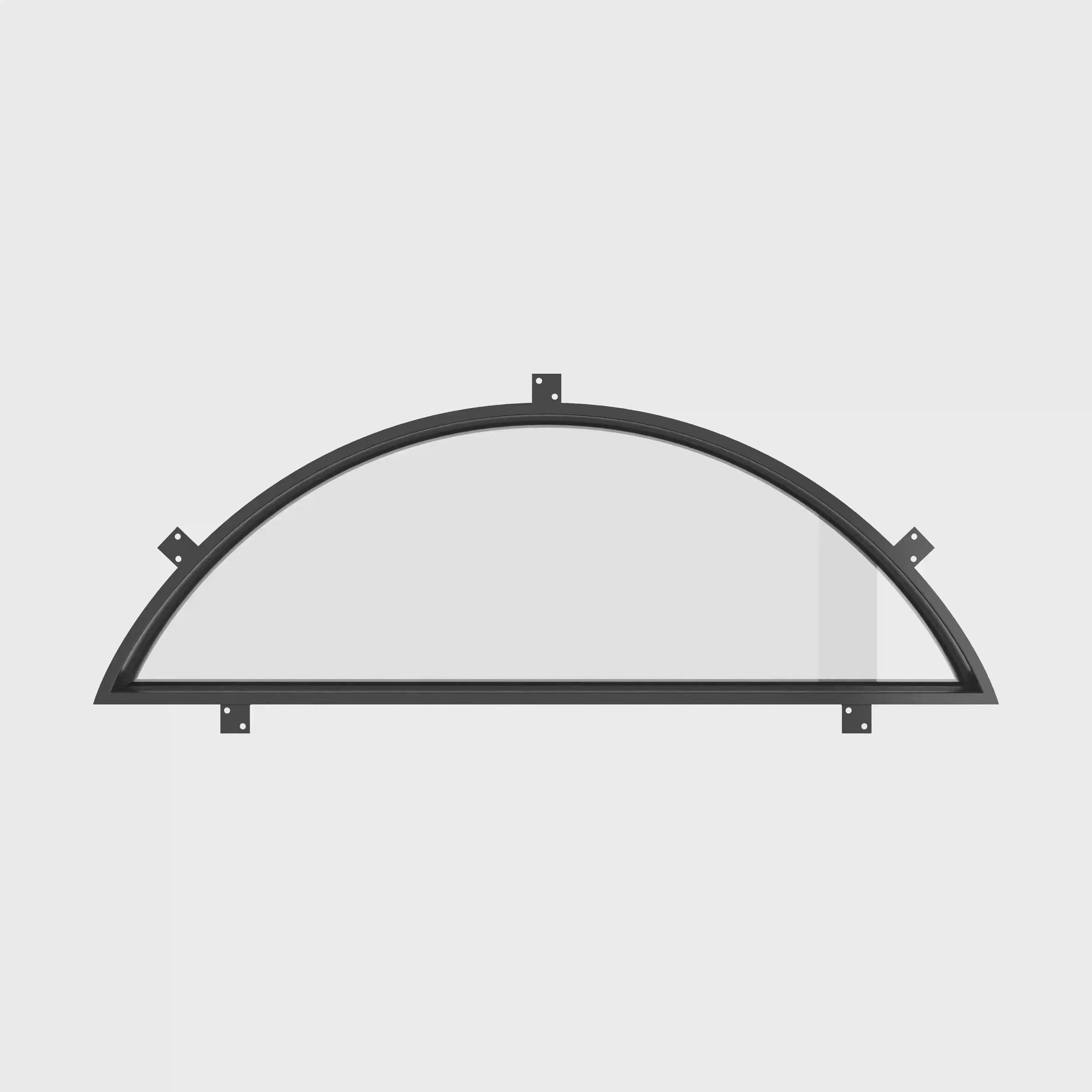 Air thermal break full arch steel window with classic curved top styling
