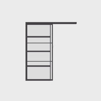 Air 4 Interior - Pocket Top Track Slider - Single Flat | Standard Sizes by Pinky’s Iron Doors — home doors, view 5