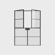 Air 4 contemporary Dutch double doors with durable steel construction