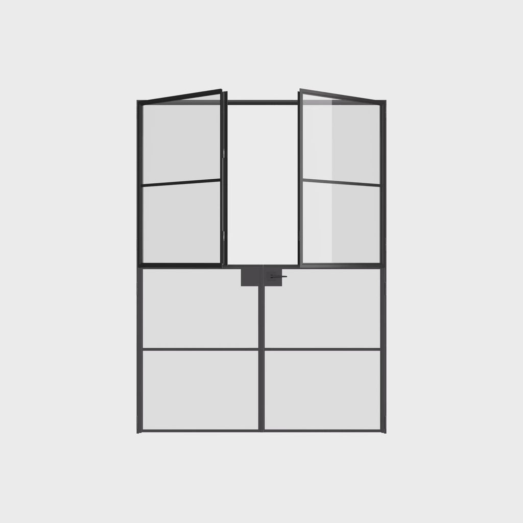 Air 4 contemporary Dutch double doors with durable steel construction