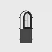 Air Getty Dutch single full arch steel Dutch door with traditional European curved design
