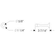 rocky mountain short baseboard doorstop measurements