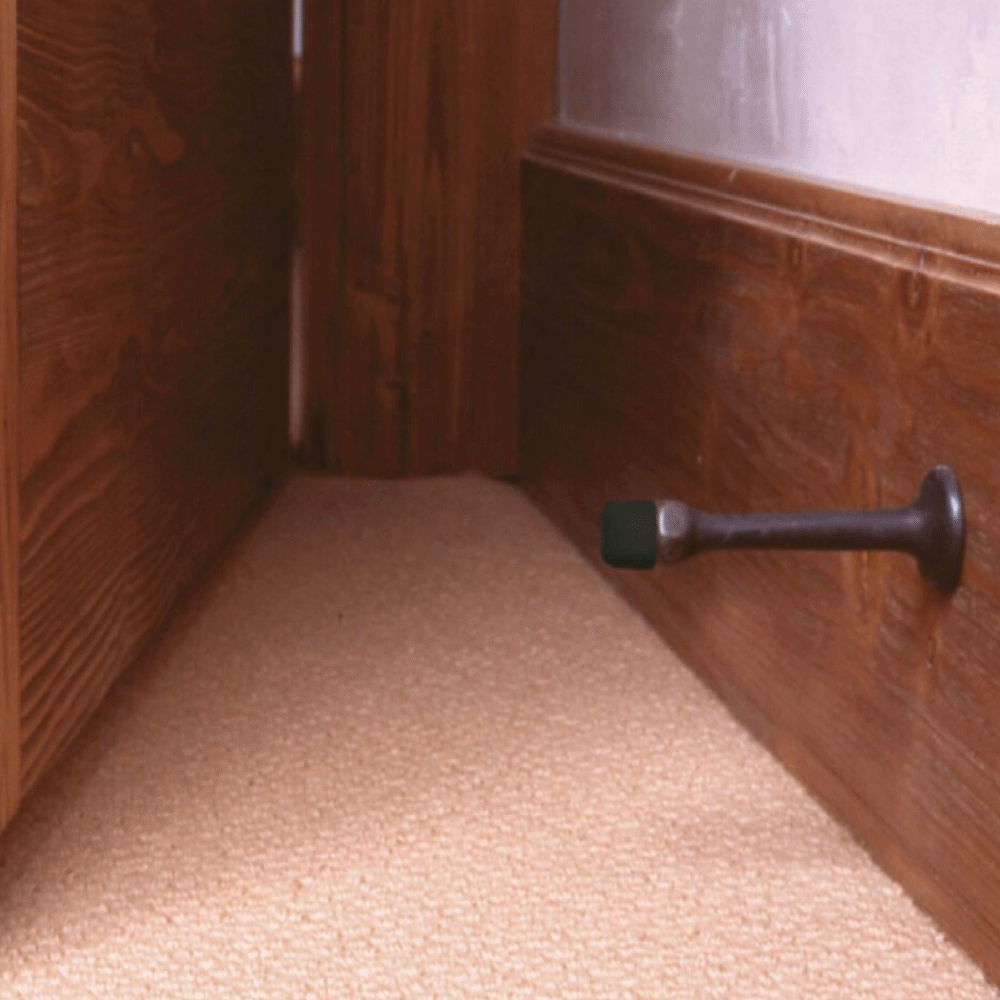 rocky mountain baseboard doorstop in use