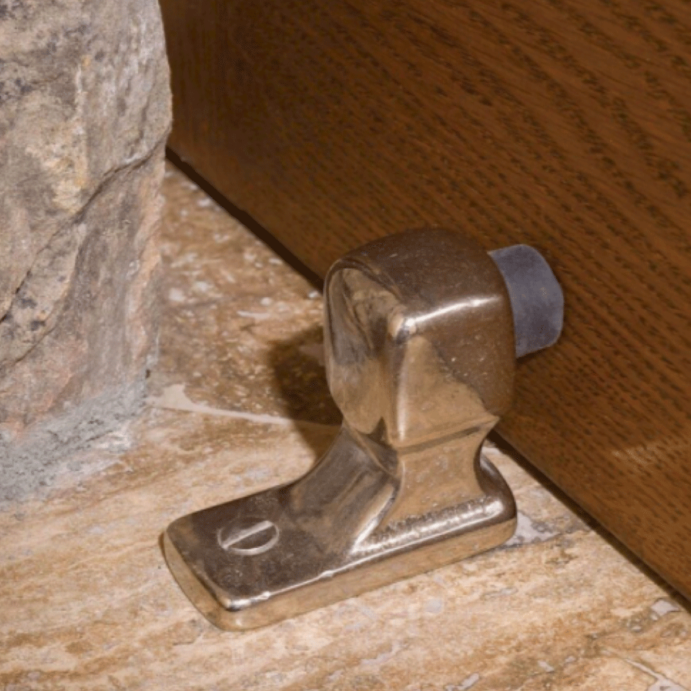rocky mountain short door stop environmental in silicon bronze high polish