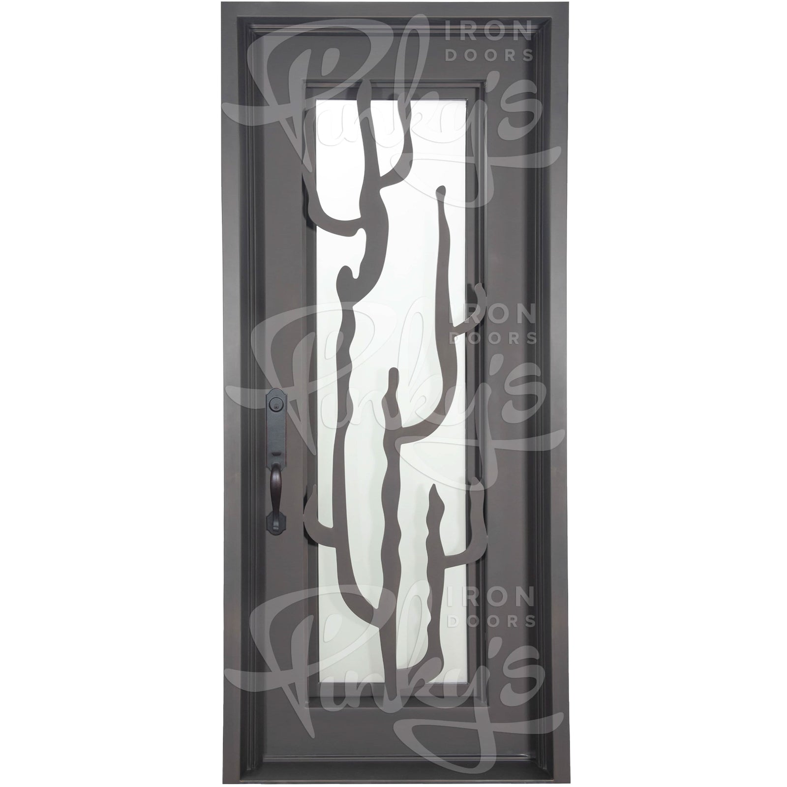 Roadtrip single flat modern steel front door with minimalist design