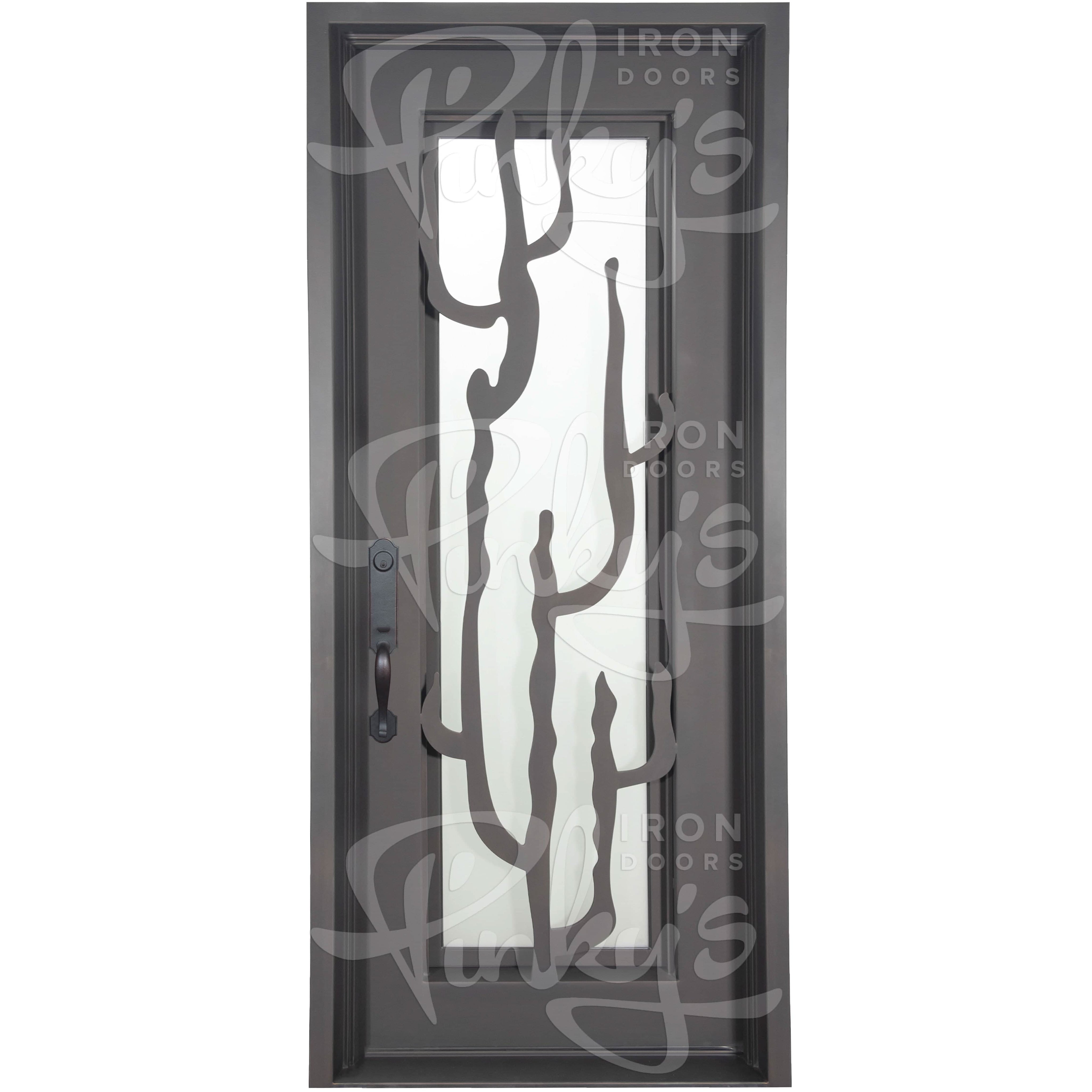 Roadtrip single flat modern steel front door with minimalist design