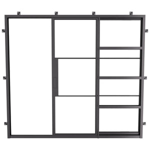 Clean-lined sliding pocket steel door