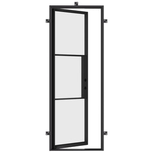 contemporary single flat swing door with clean lines