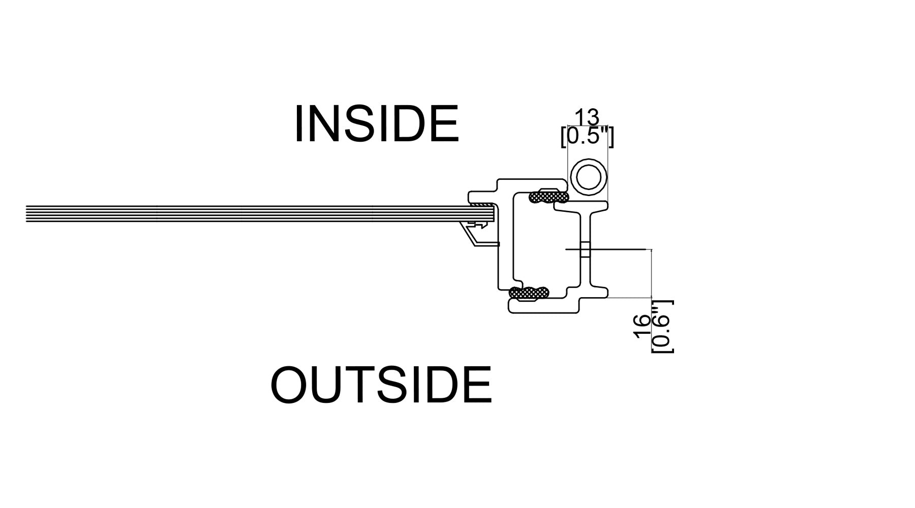 banner image showing cad detail of single pane glass door