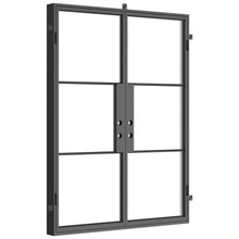 Load image into Gallery viewer, High-security double steel door for contemporary home entrance