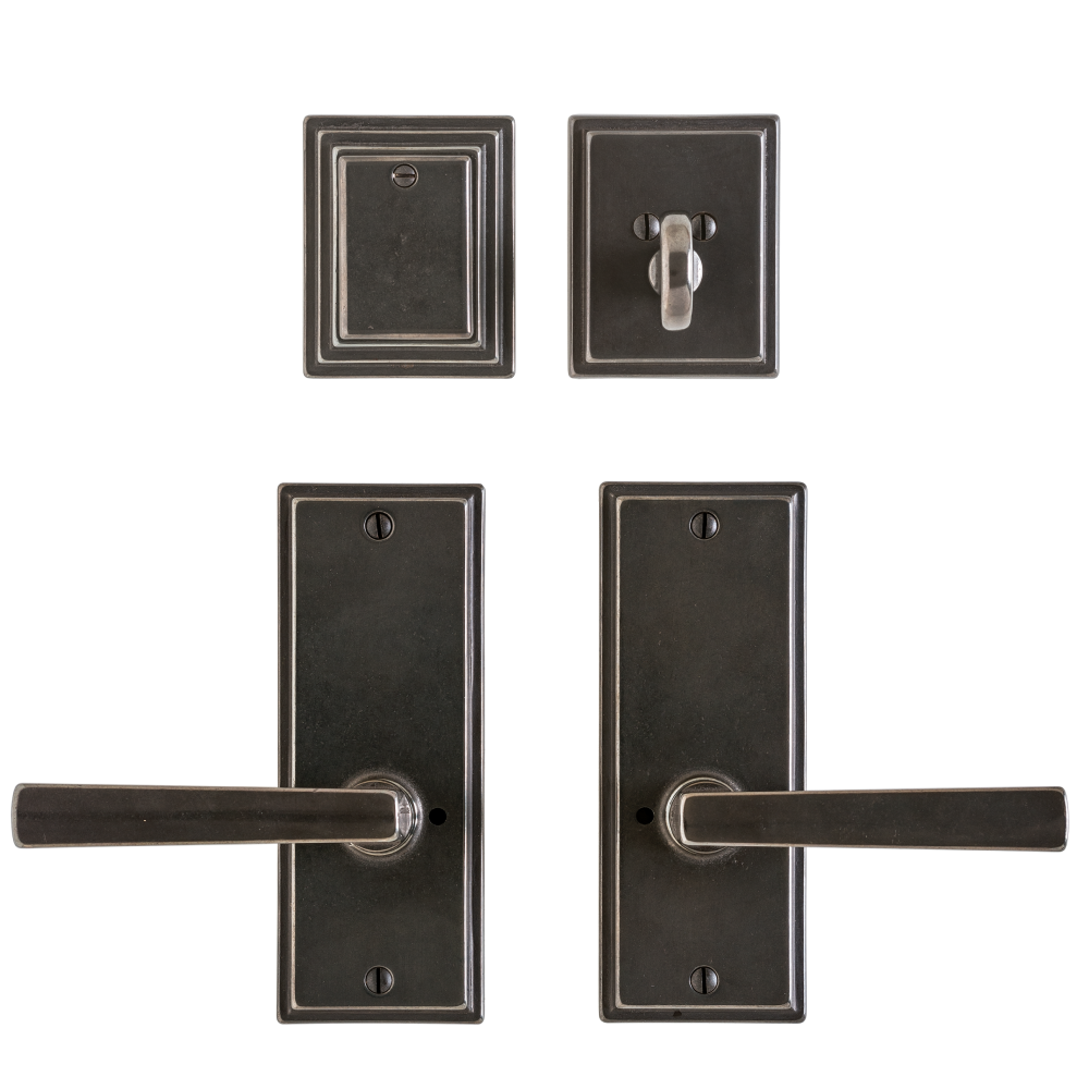 Rocky Mountain Hardware Medium Stepped Escutcheon Backplate with Separate Deadbolt