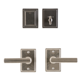 Small Stepped Entry Hardware for Double Doors